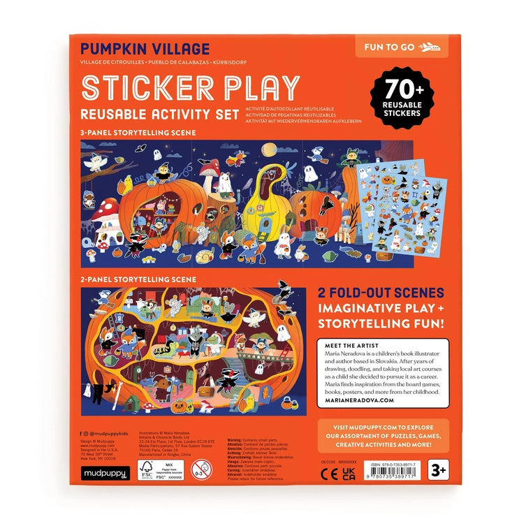 Pumpkin Village Sticker Play Reusable Activity Set