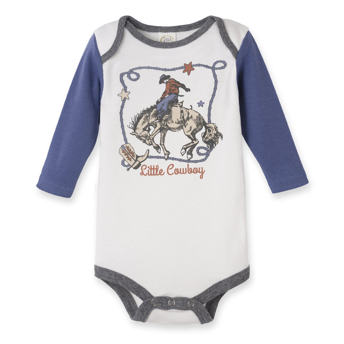 Little Cowboy Baby Bodysuit - Cotton Western Style