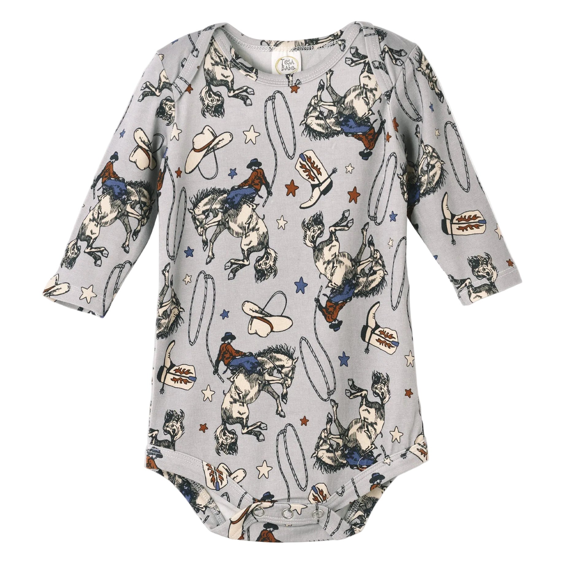 Western Cowboy Rodeo Baby Bodysuit - Bamboo