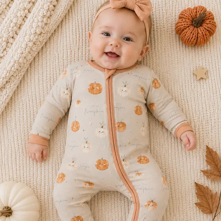 Little Pumpkin Zinza™ Tencel Convertible Zippy Pajama