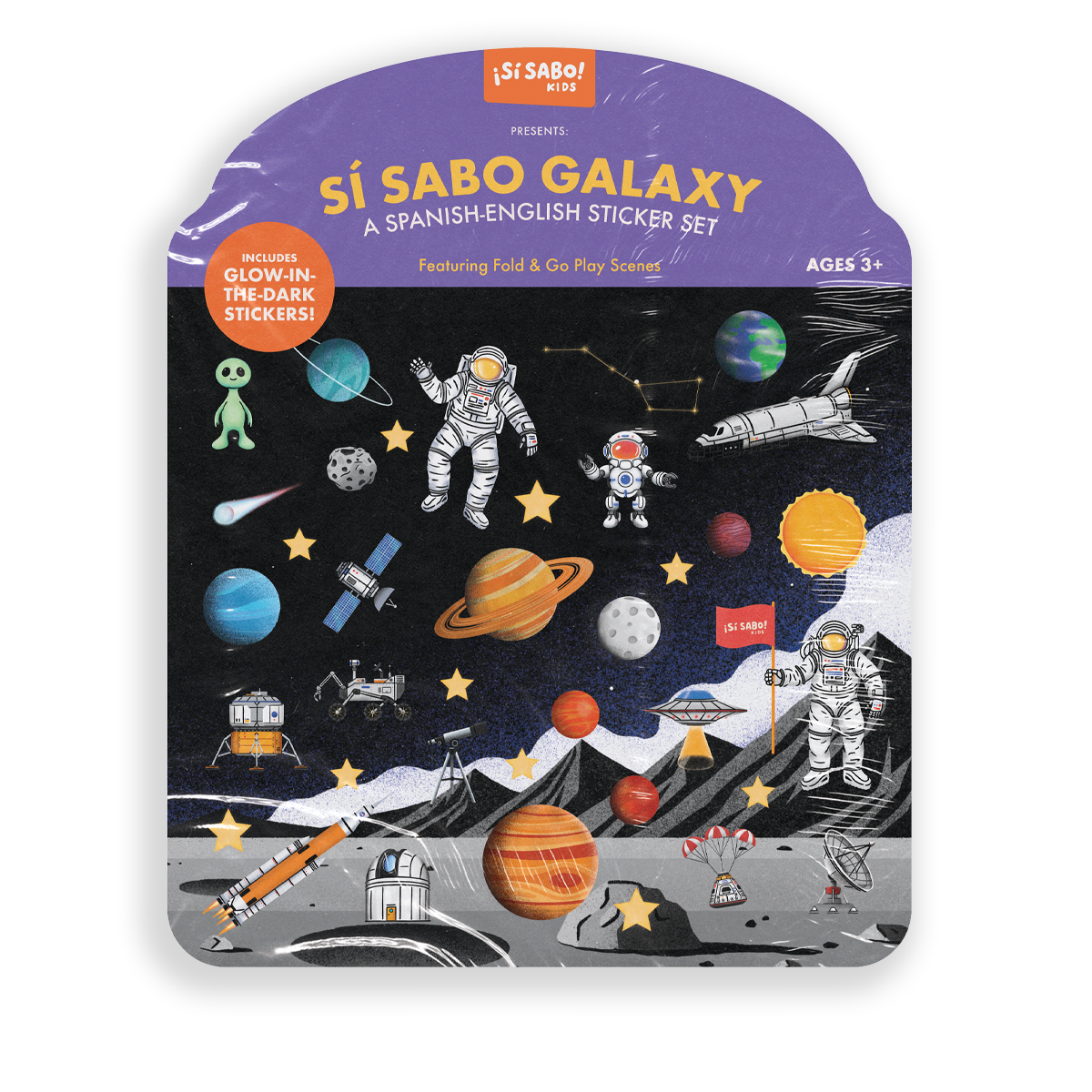 Sí Sabo Galaxy: A Bilingual Reusable Sticker Play Set