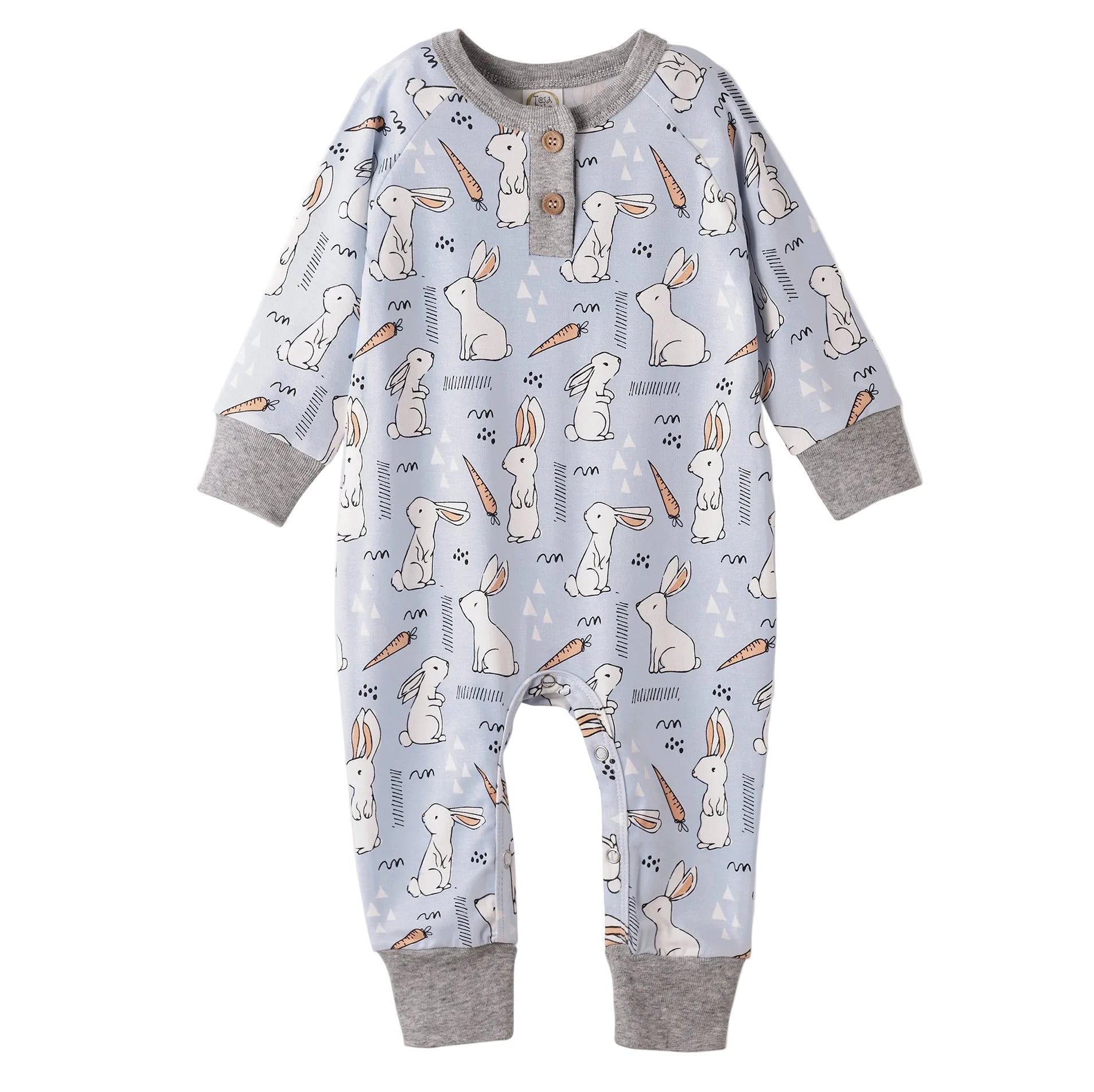 Cottontail Crew Bamboo Henley Easter Romper for Baby