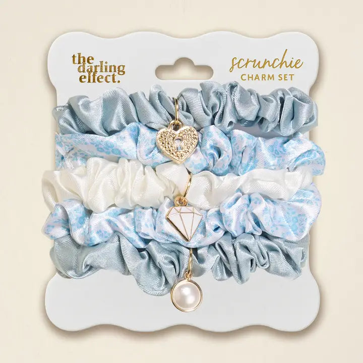 Scrunchie Charm Set–Something Blue
