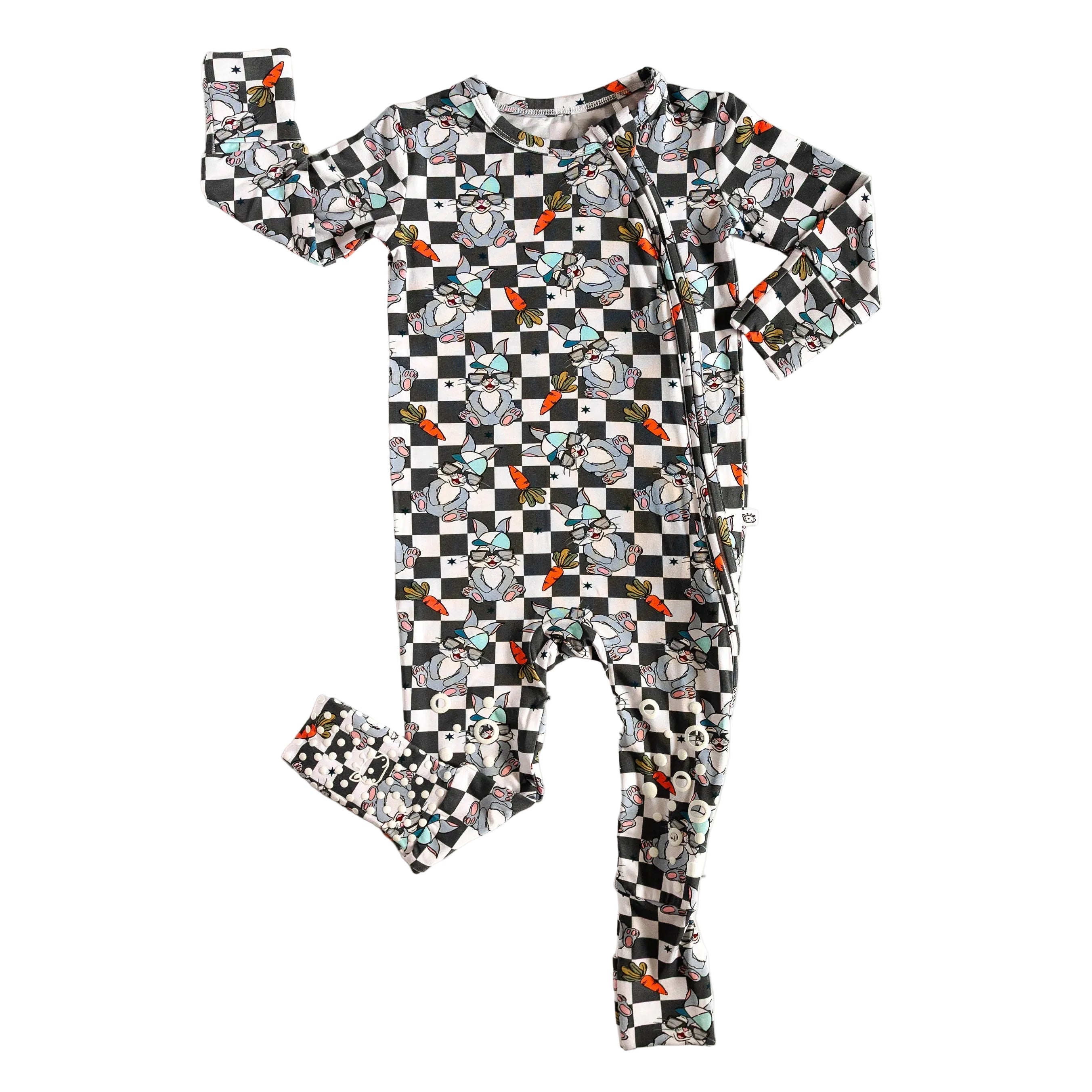 Knee-Grip Bunny Hop Dreams Convertible Footie