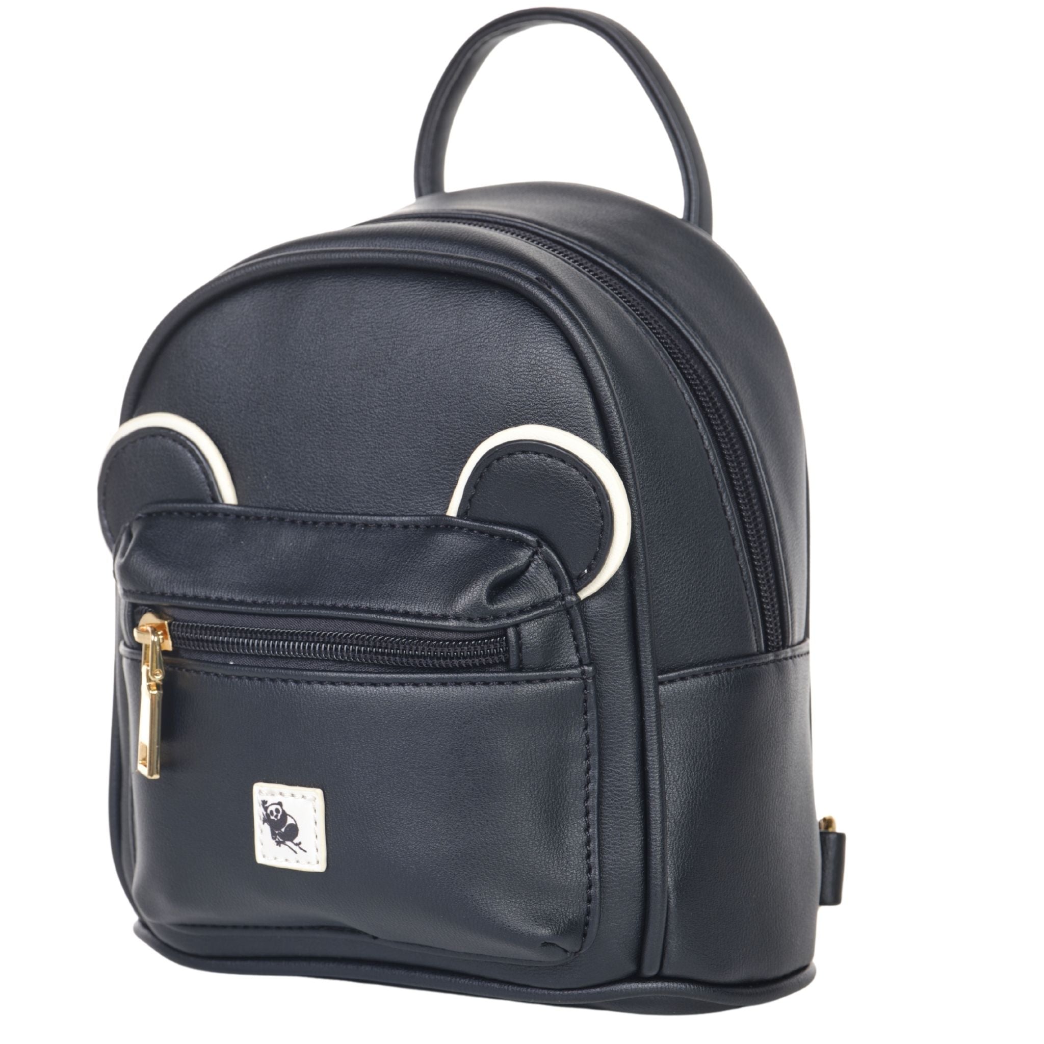 The Sleepy Panda Buddy - Vegan Leather Ultra-Mini Backpack
