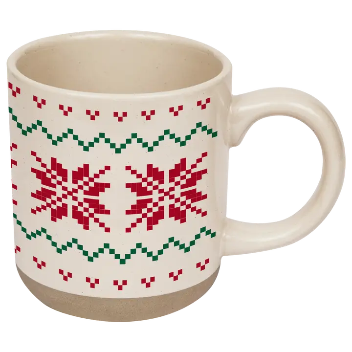 *New* Fair Isle Sweater Stoneware Coffee Mug - Gifts