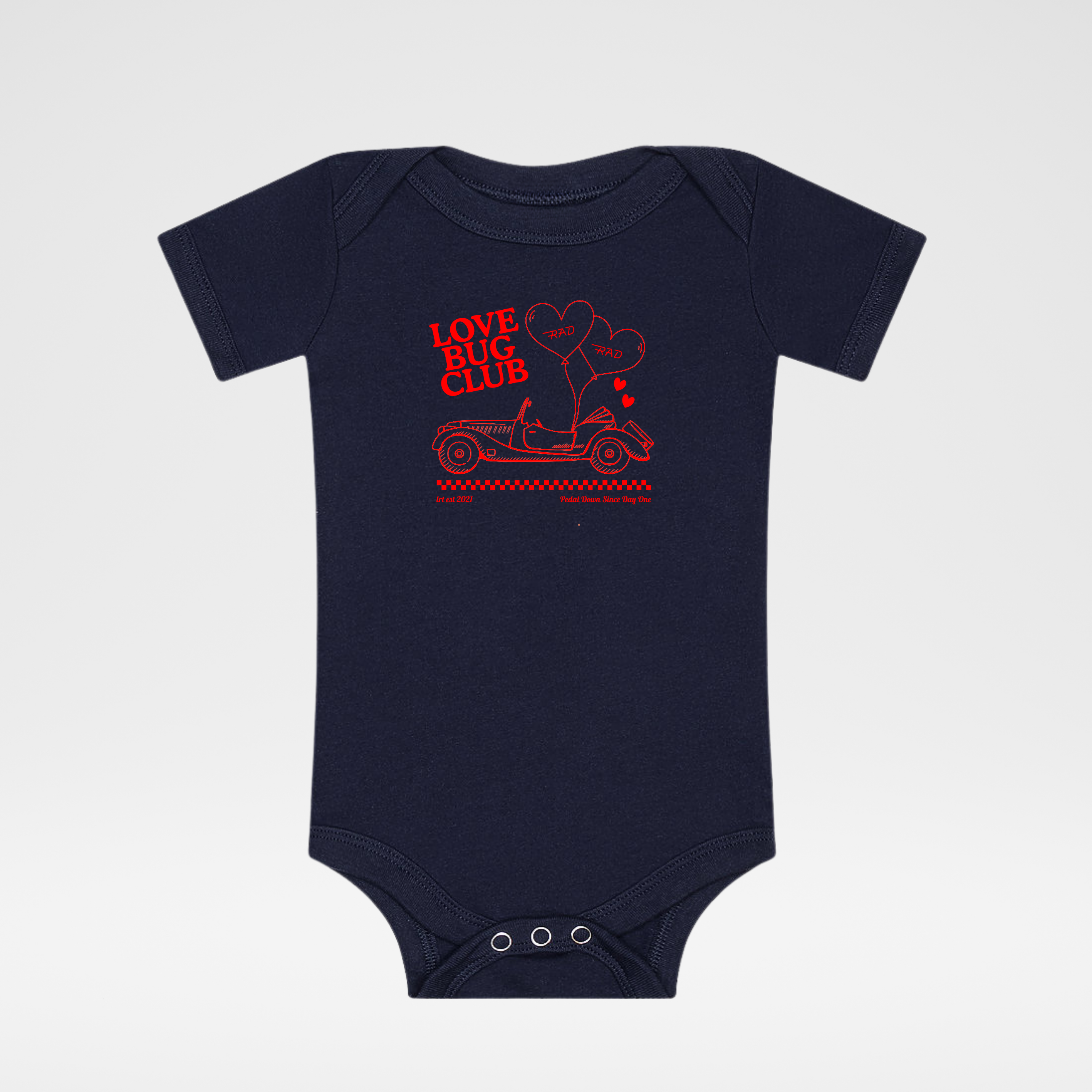 THE LOVE BUG CLUB TEE - ONESIE BLACK