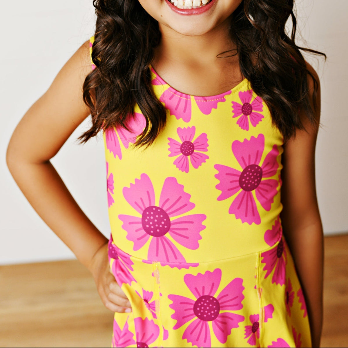 Active Hot Pink Floral Dress