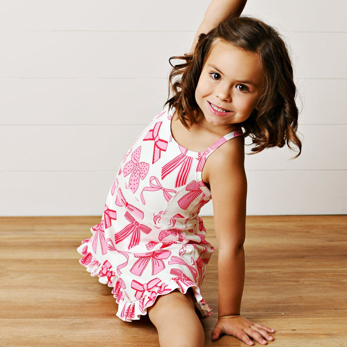 Active Pink Bow Dress