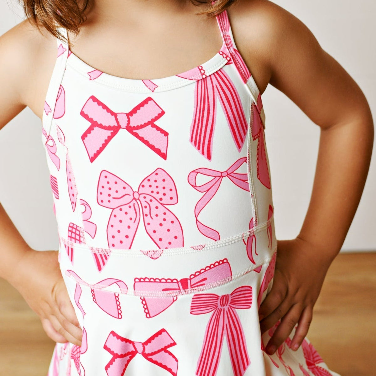 Active Pink Bow Dress