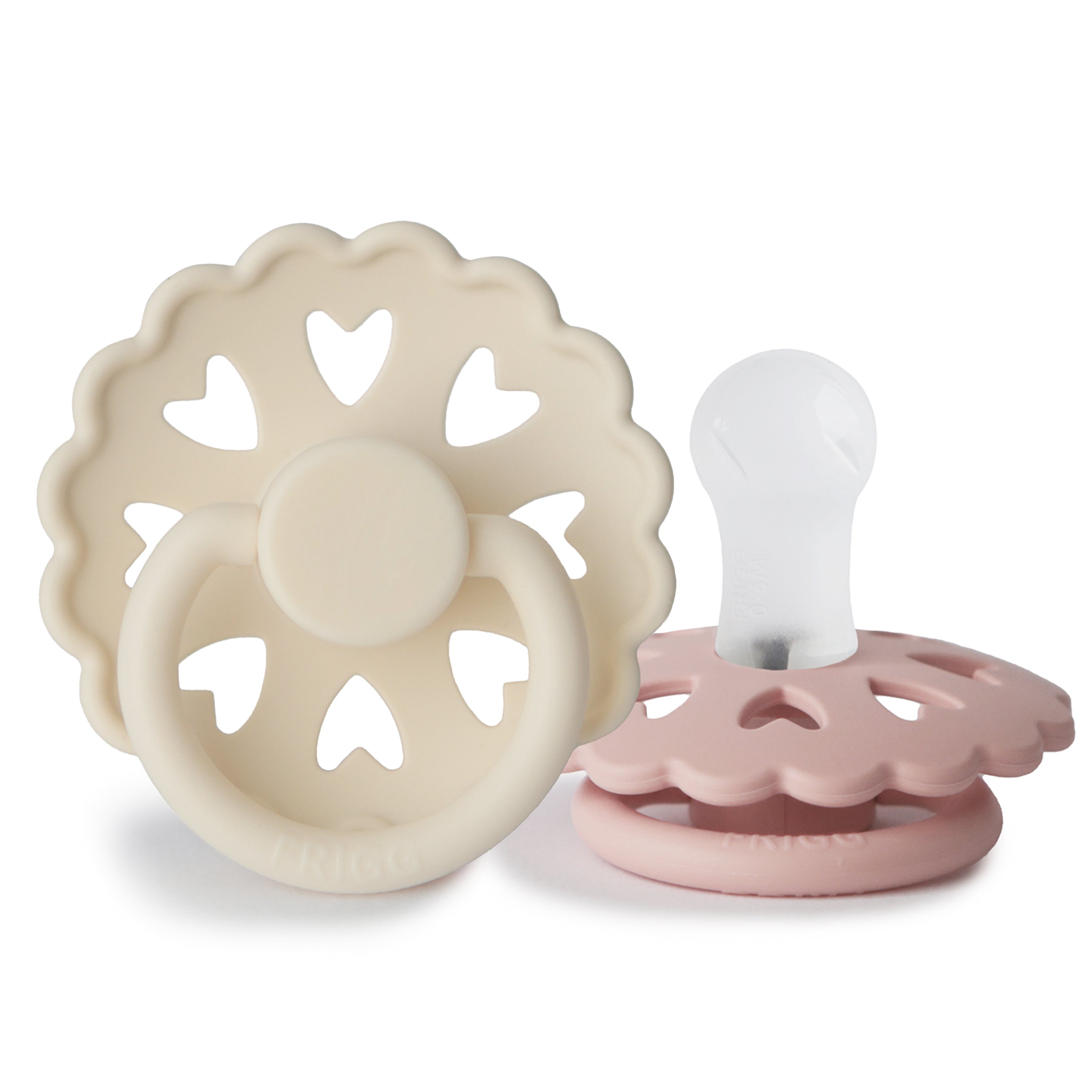 FRIGG Andersen Fairytale Silicone Pacifier 2-Pack - Cream/Blush