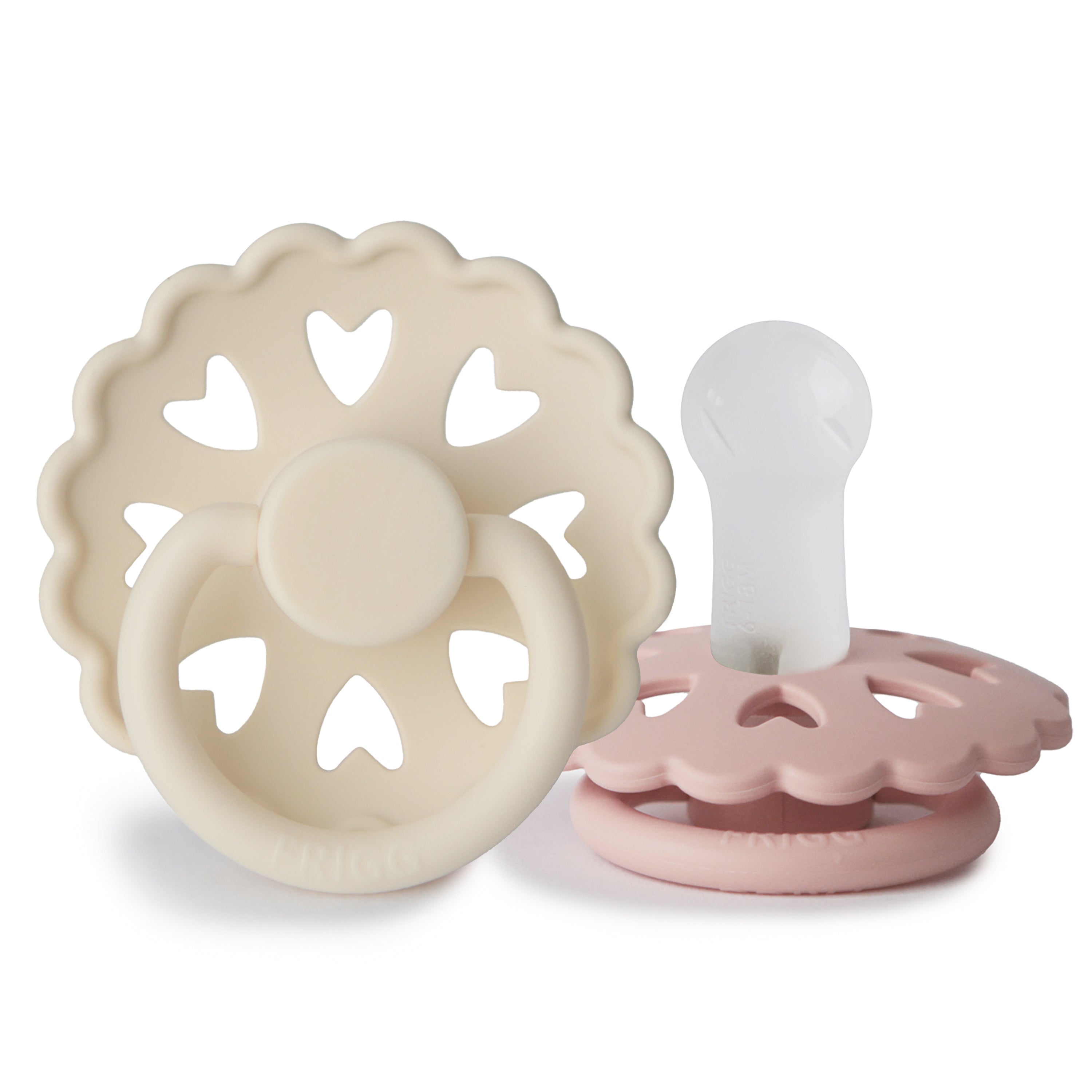 FRIGG Andersen Fairytale Silicone Pacifier 2-Pack - Cream/Blush