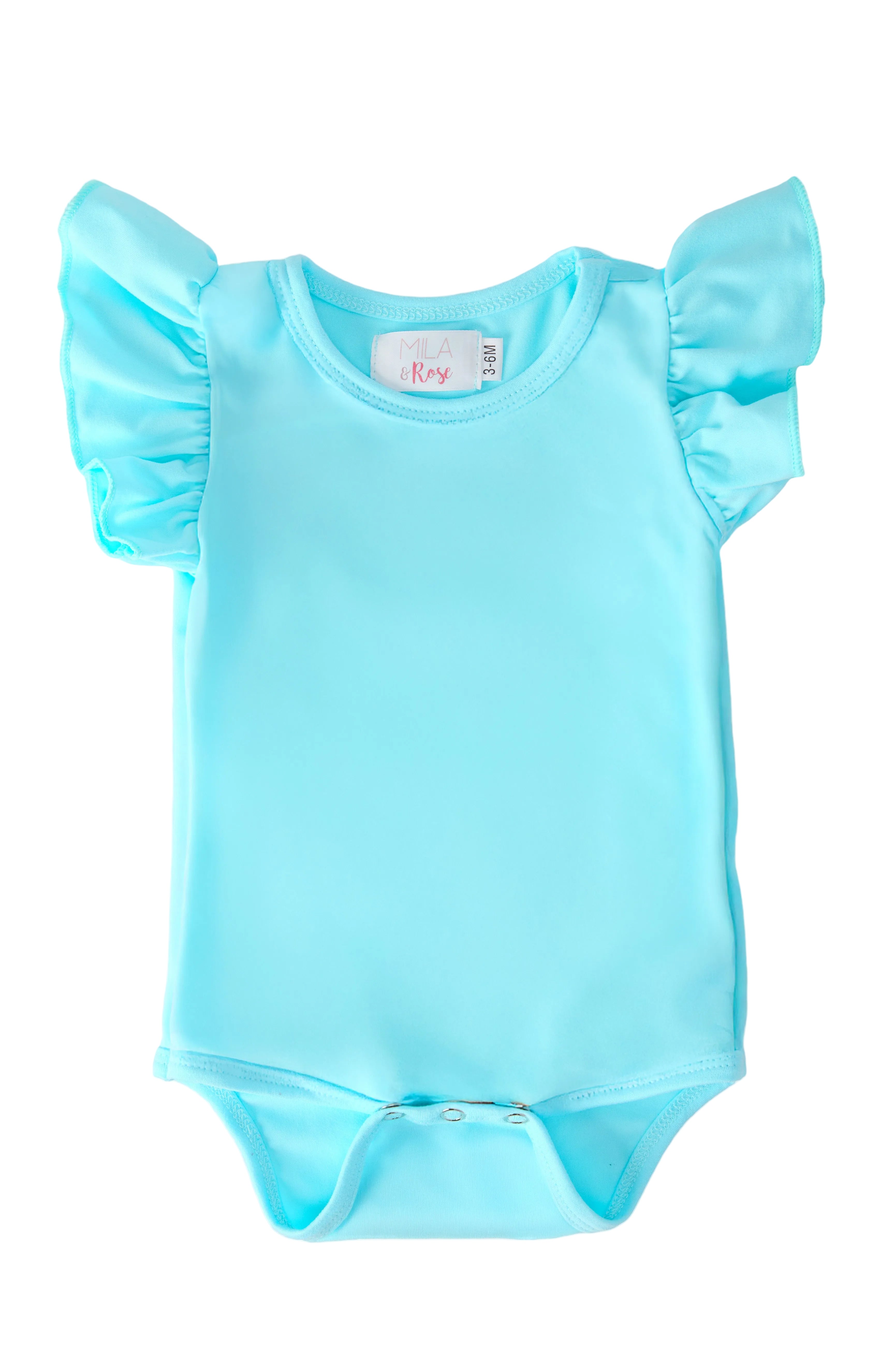 Aqua S/S Flutter Bodysuit