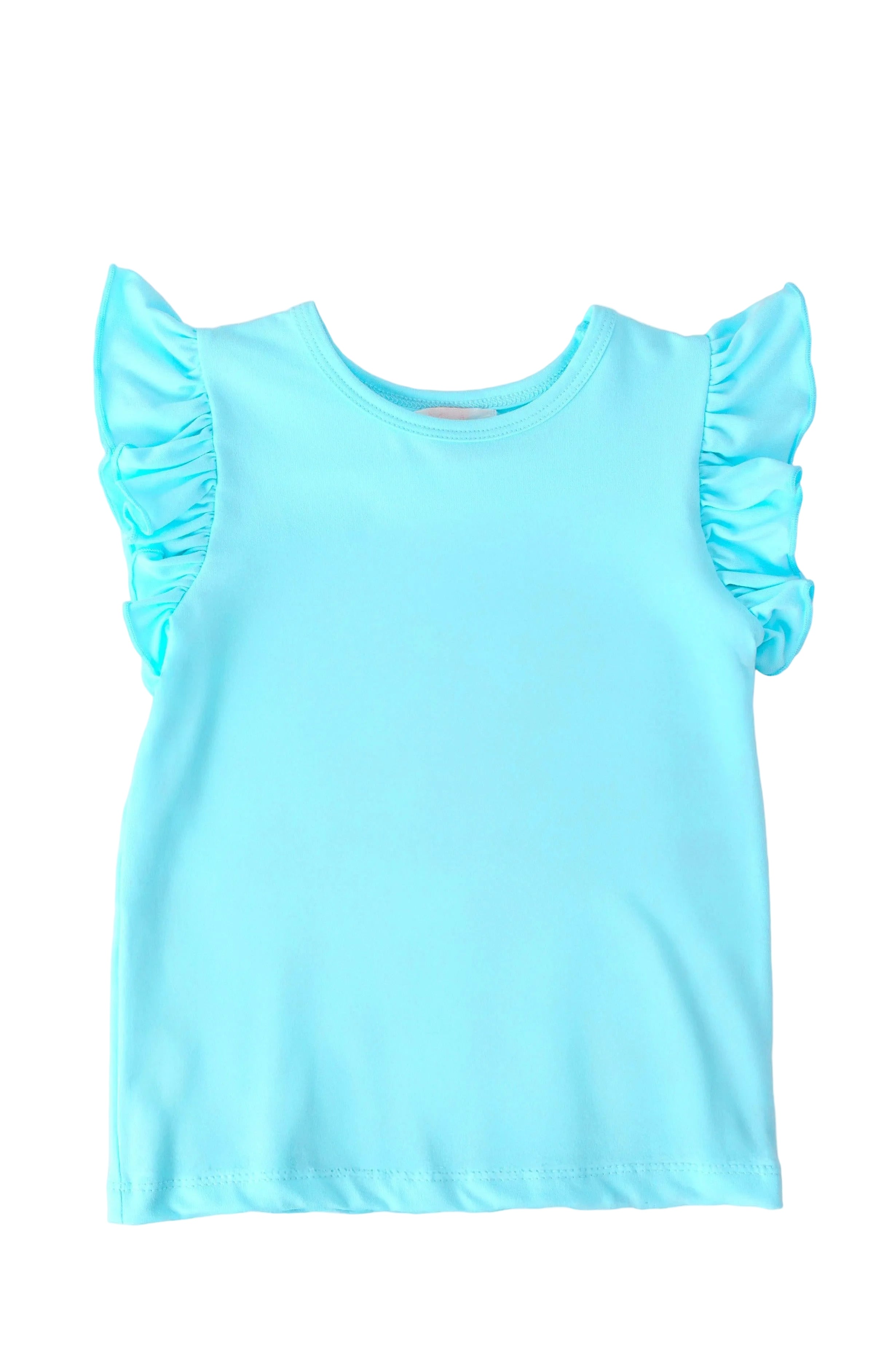 Aqua S/S Ruffle Tee