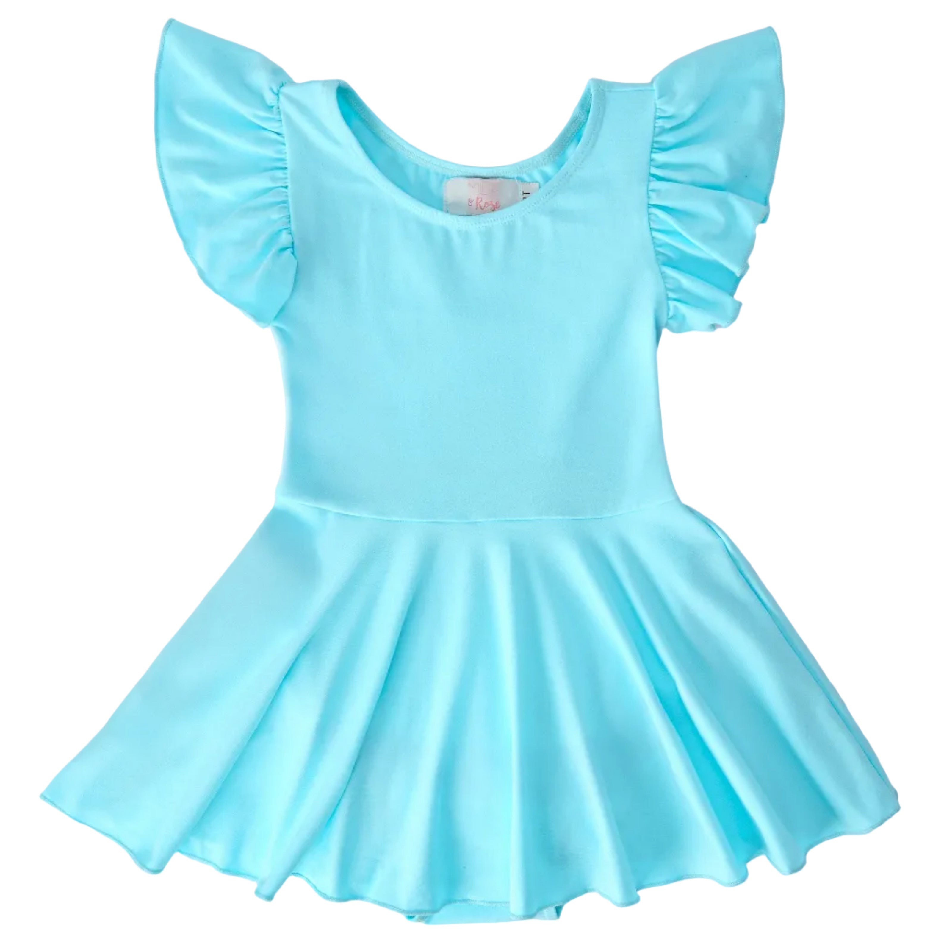 Aqua S/S Twirl Leotard