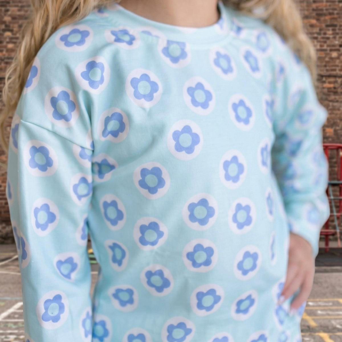 Ava Flower Sweat Set
