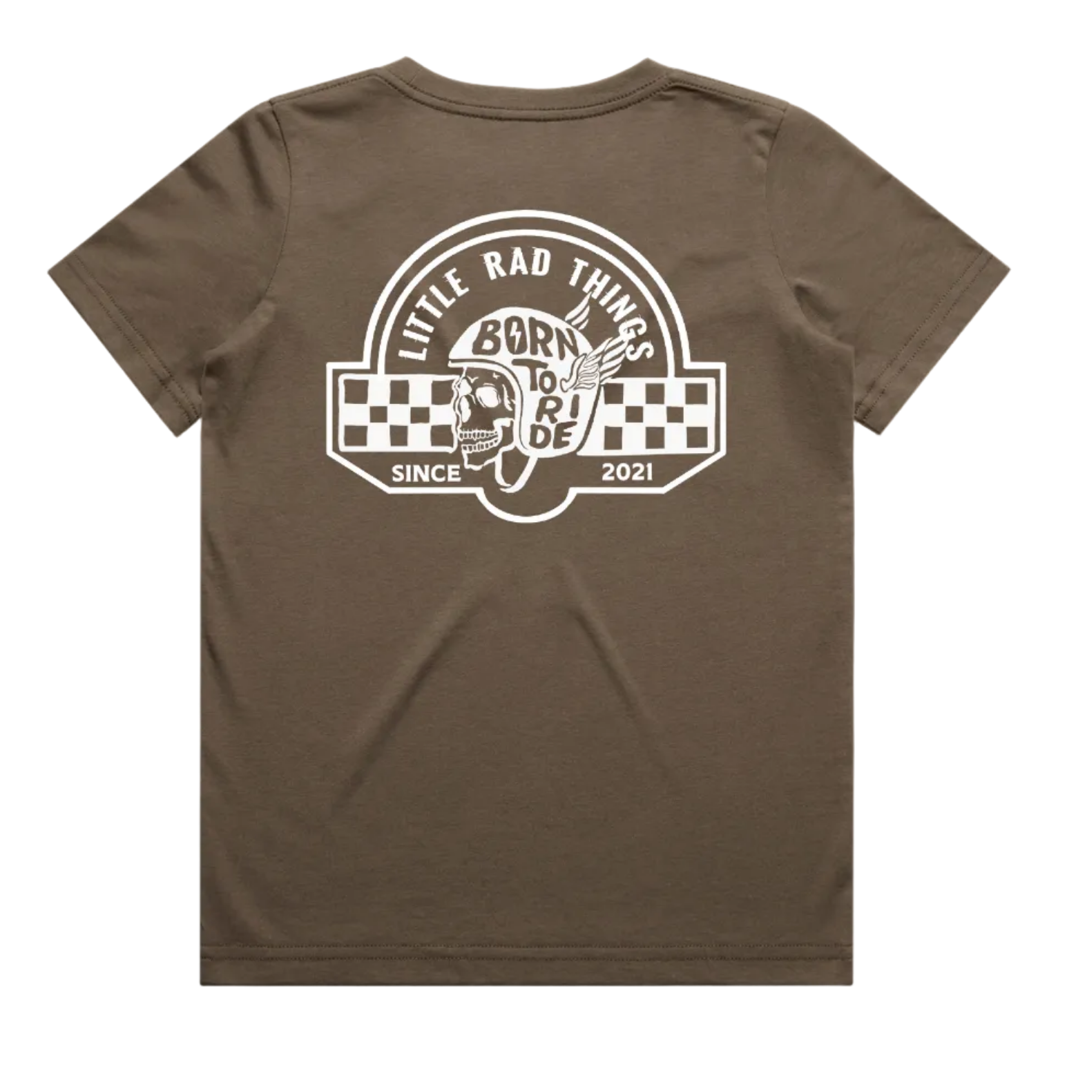 TIL DEATH DO WE RIDE TEE - BROWN