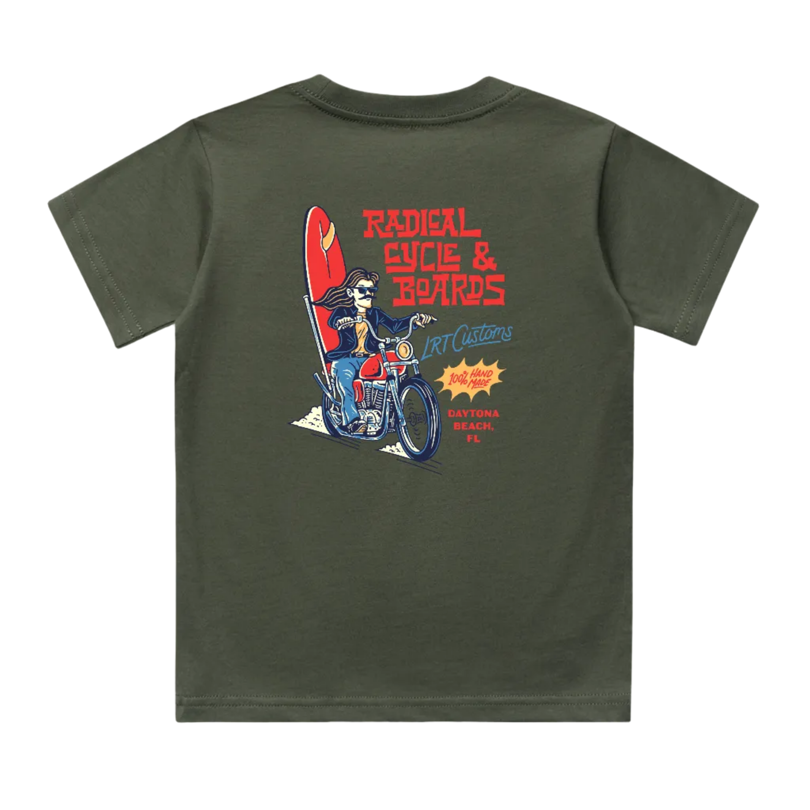 RADICAL CYCLE AND BOARDS TEE - CYPRESS