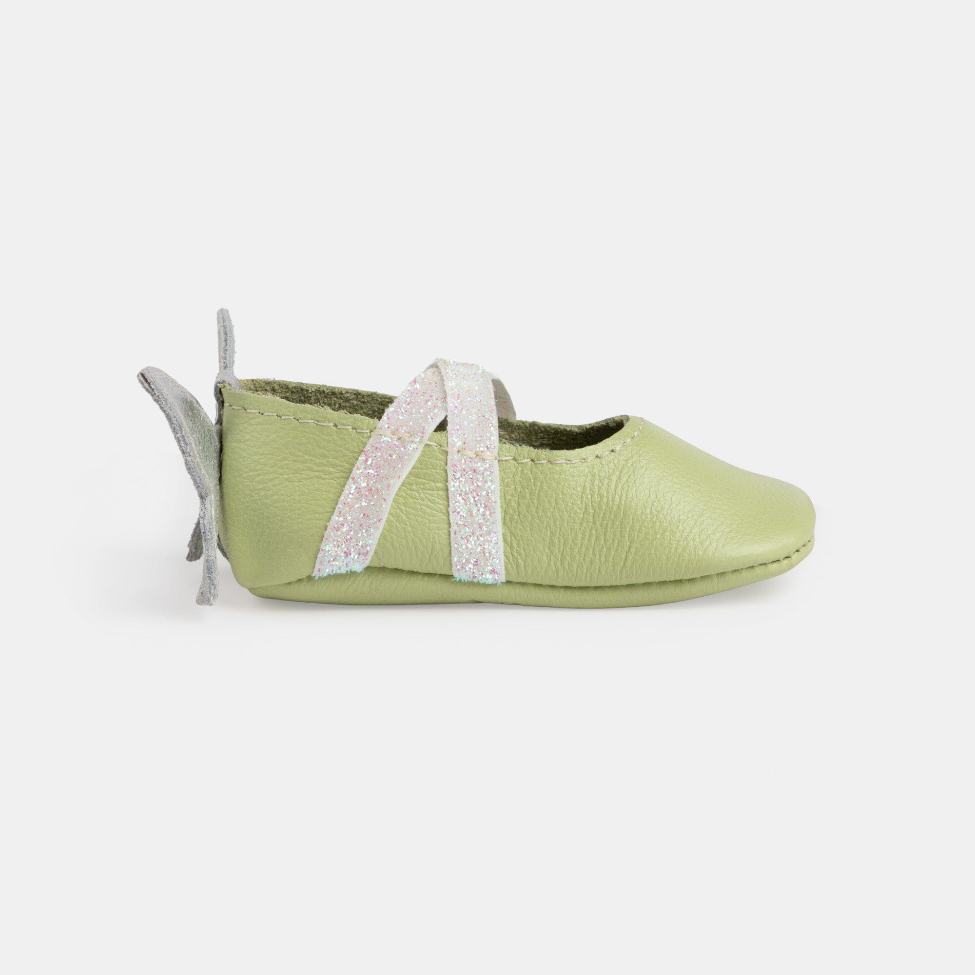 Mint Flutterby Ballet Slipper Baby Shoe