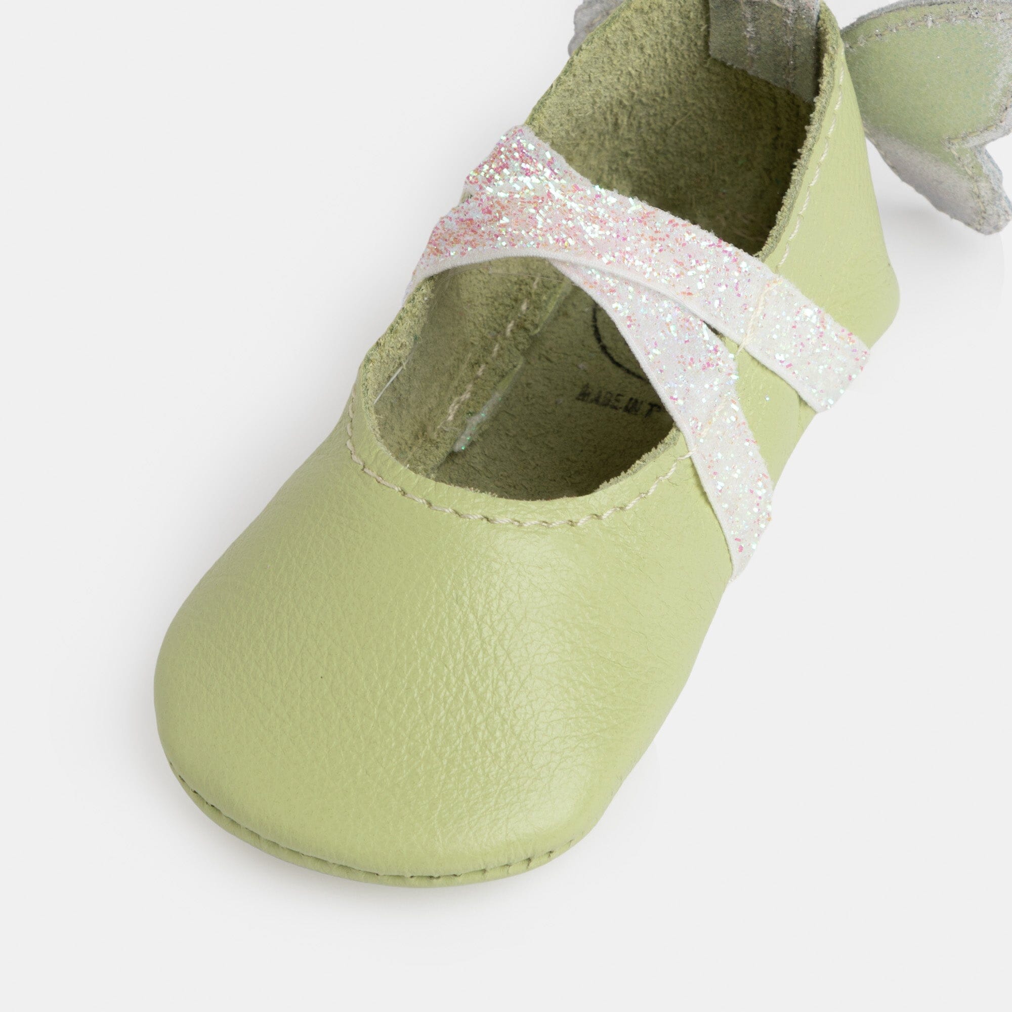 Mint Flutterby Ballet Slipper Baby Shoe