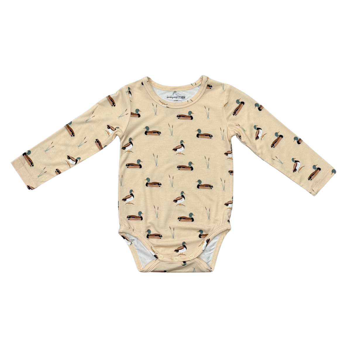 Baby Boy Long Sleeve Bodysuit in Mallard Ducks