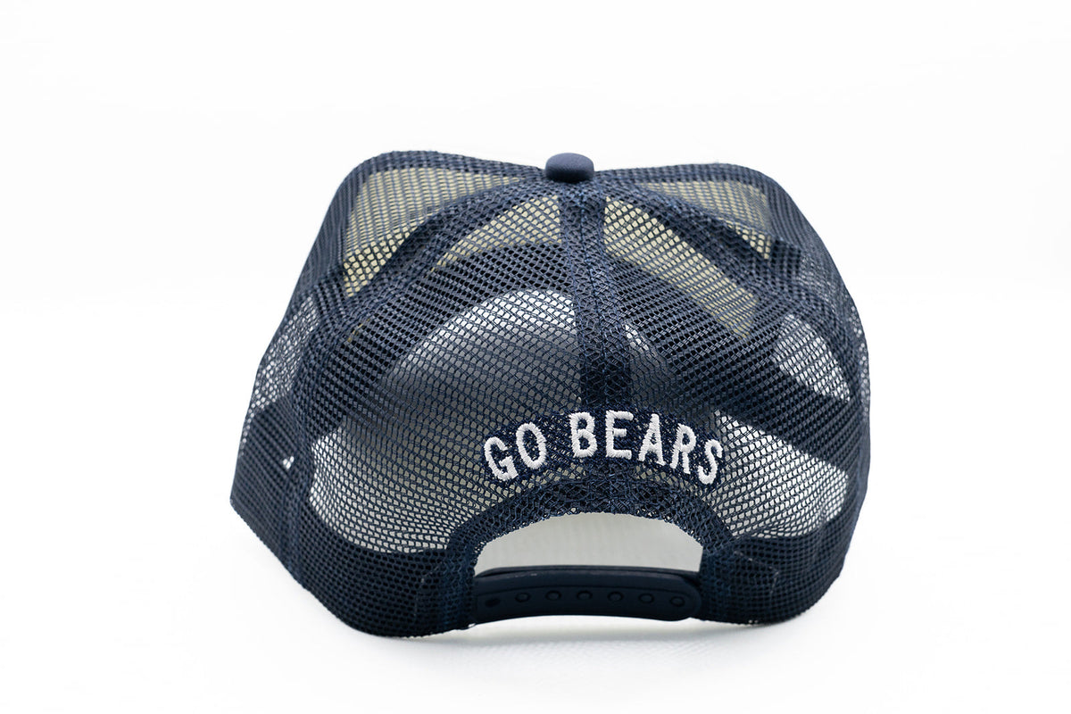 Navy Letter Trucker Hat