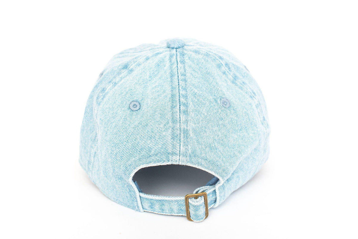 Denim Letter Baseball Hat