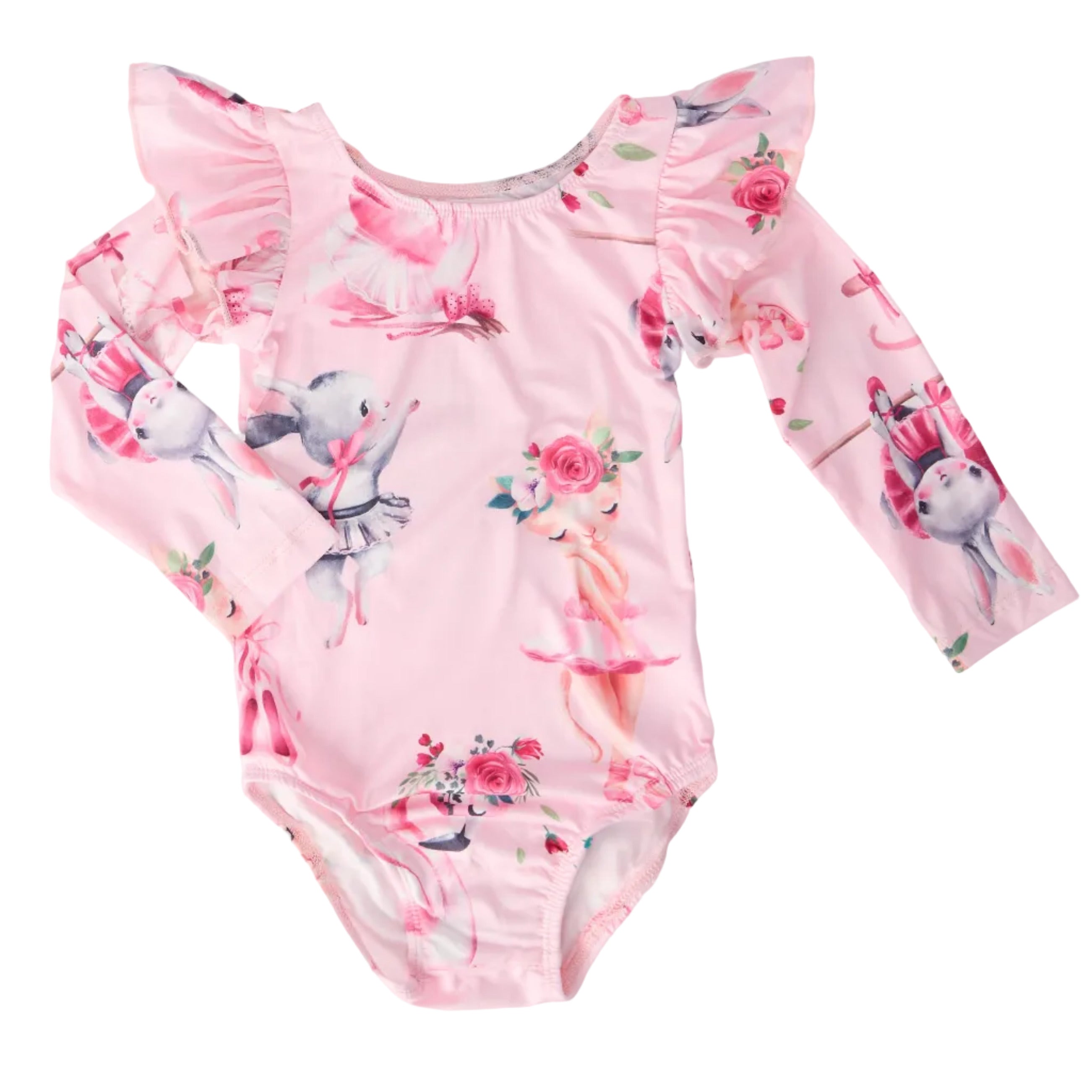 Ballet Beauties L/S Flutter Sleeve Leotard