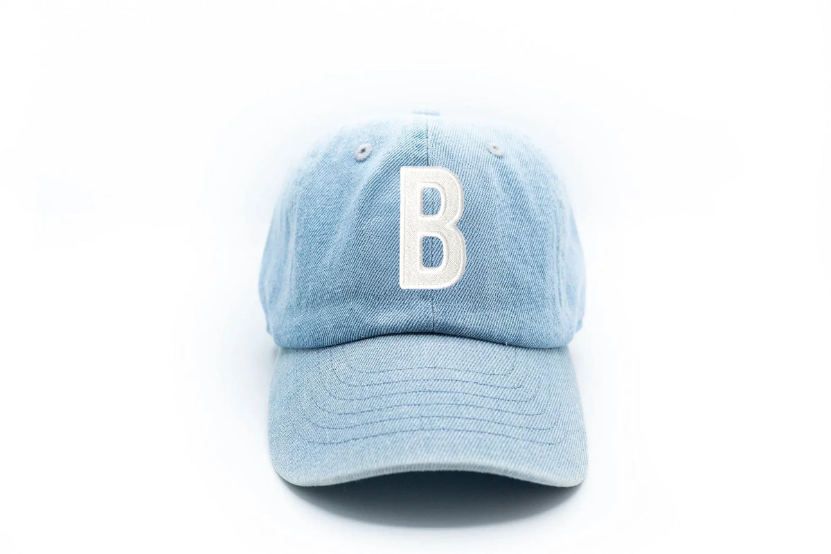 Denim Letter Baseball Hat