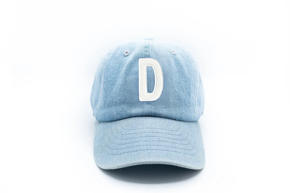 Denim Letter Baseball Hat