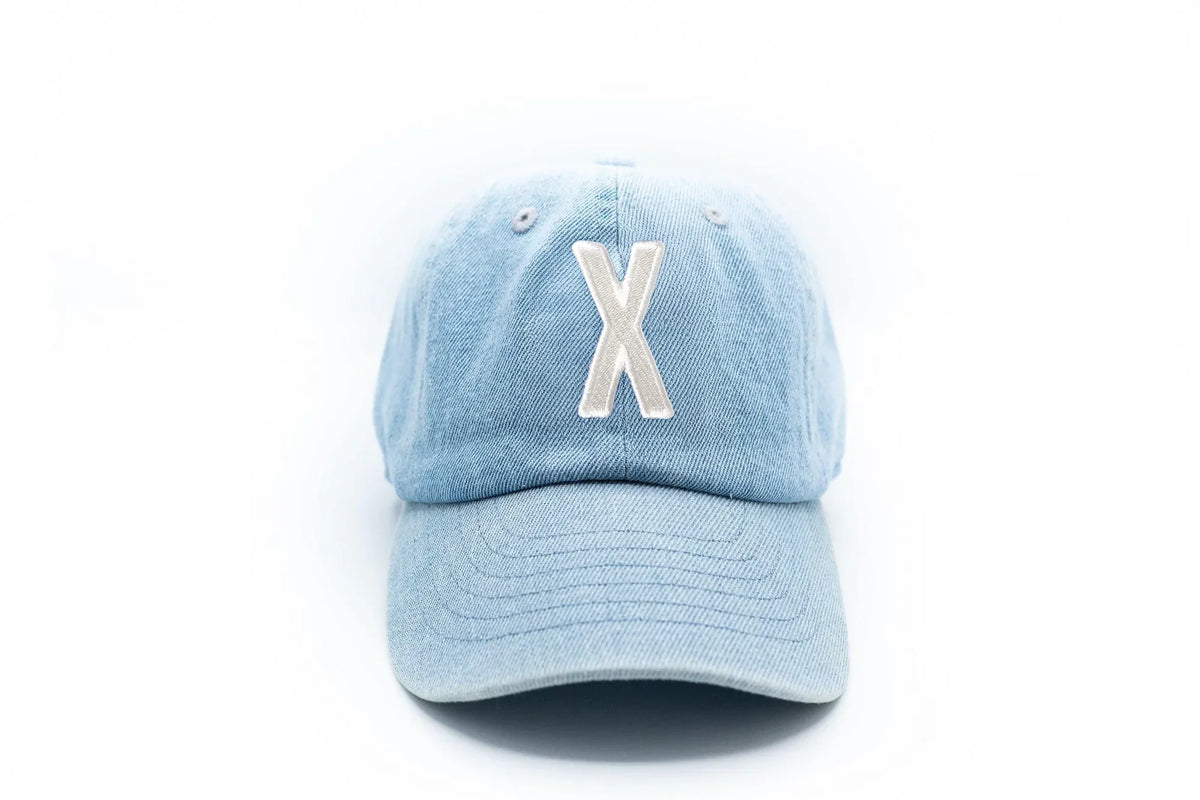 Denim Letter Baseball Hat