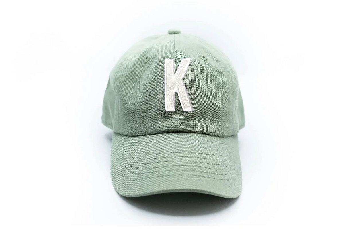 Dusty Sage Letter Baseball Hat
