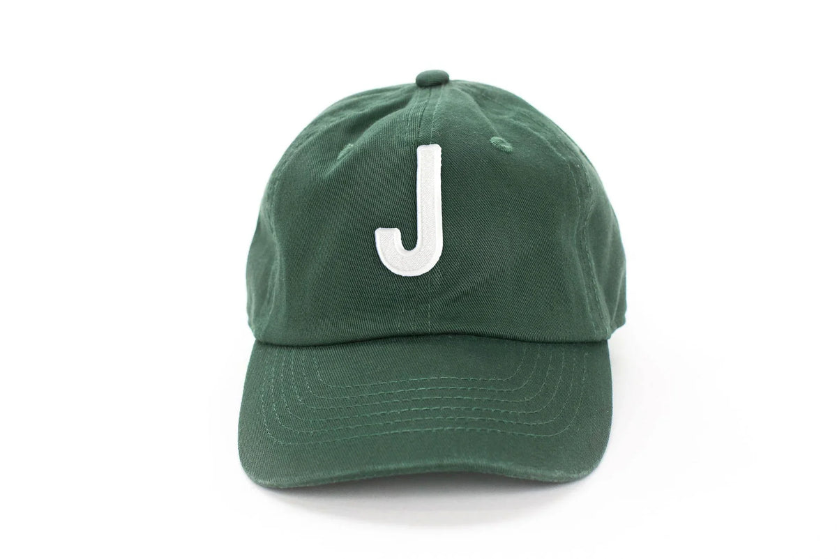 Hunter Green Letter Baseball Hat
