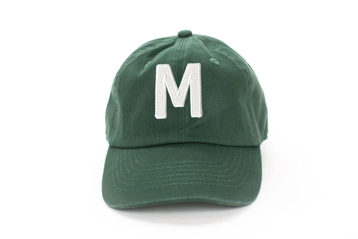 Hunter Green Letter Baseball Hat