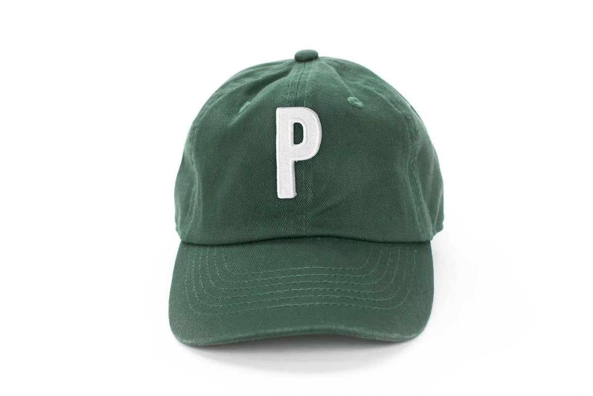 Hunter Green Letter Baseball Hat