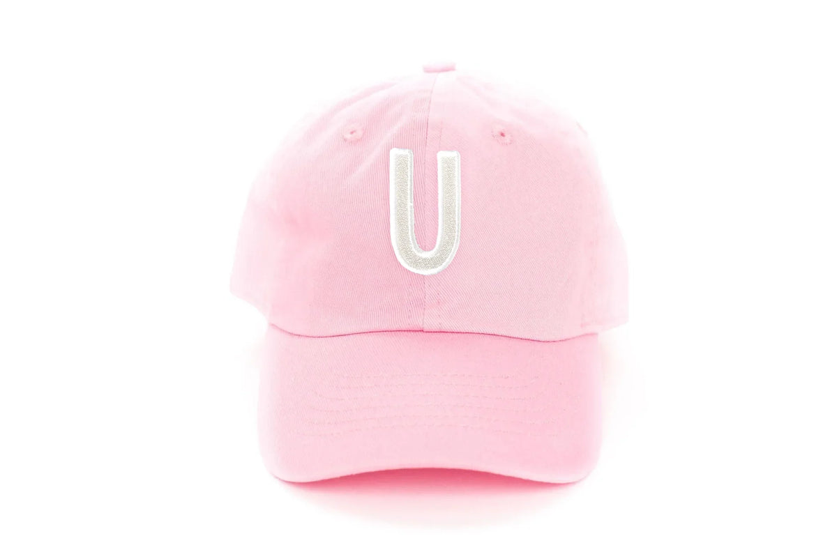Light Pink Letter Baseball Hat