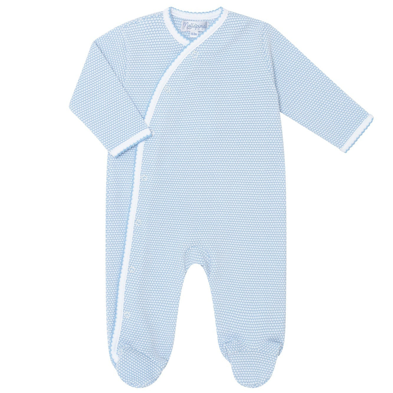 Blue Bubble Crossover Footie