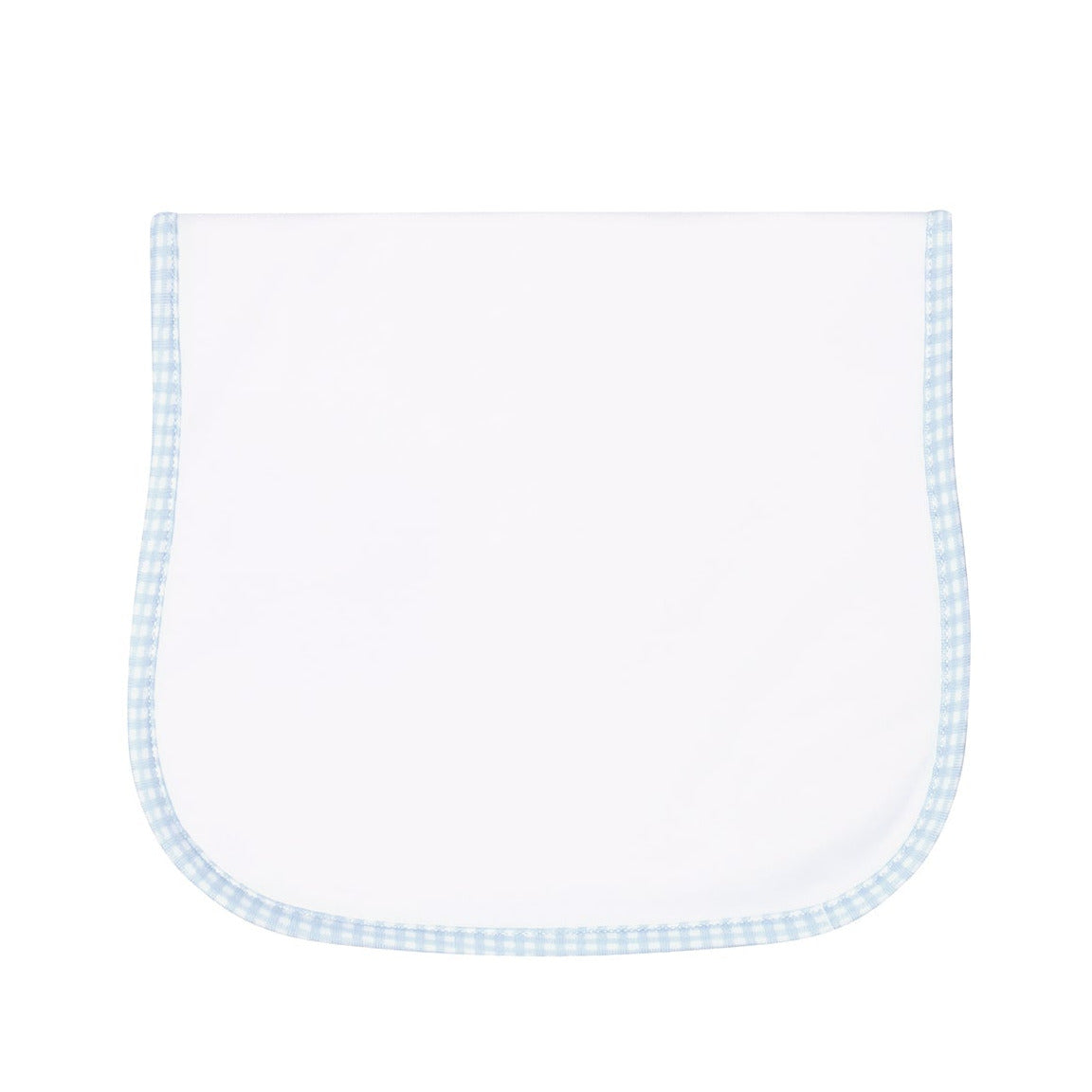 Blue Gingham Burp Cloth