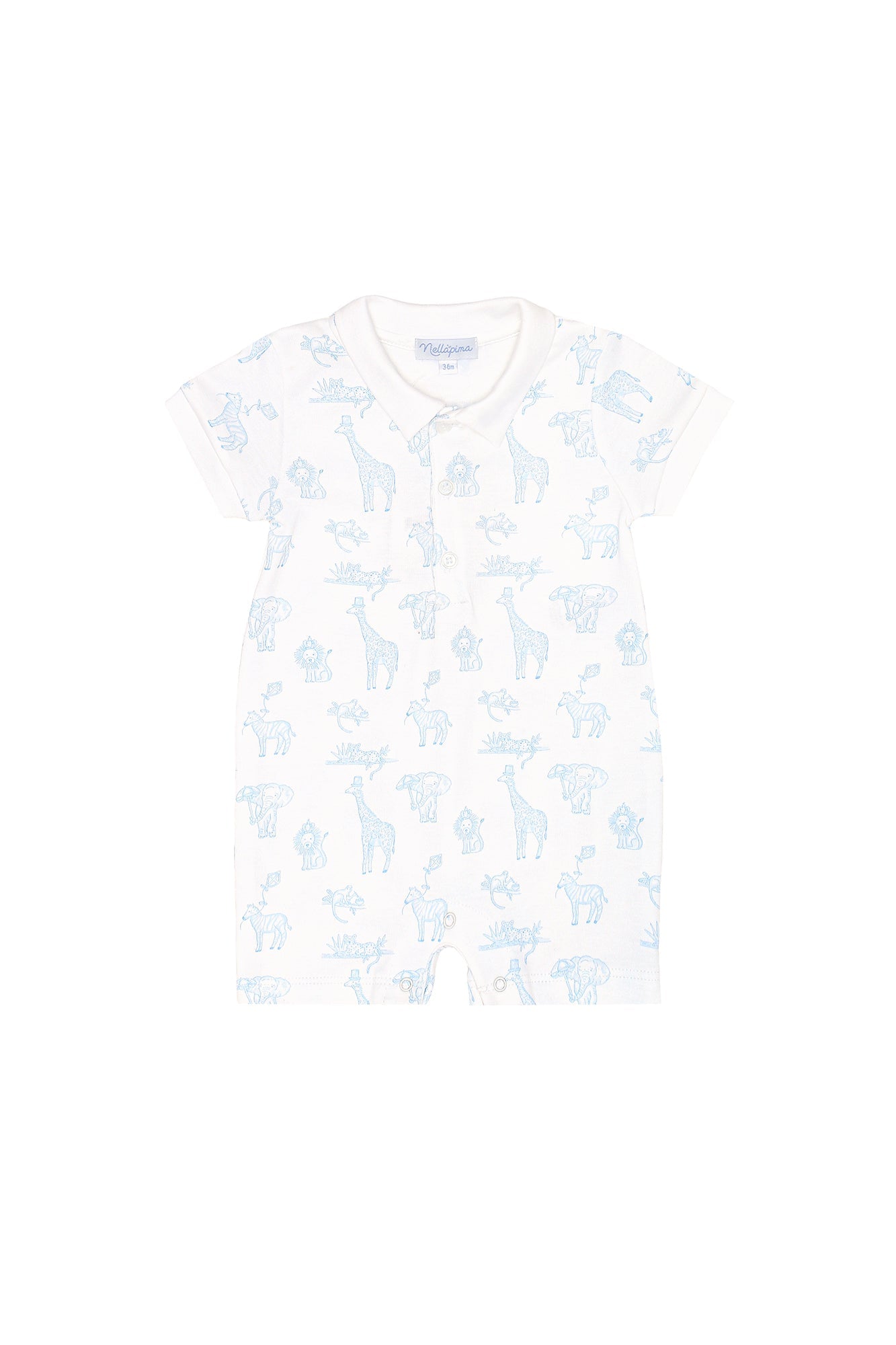 Blue Safari Romper