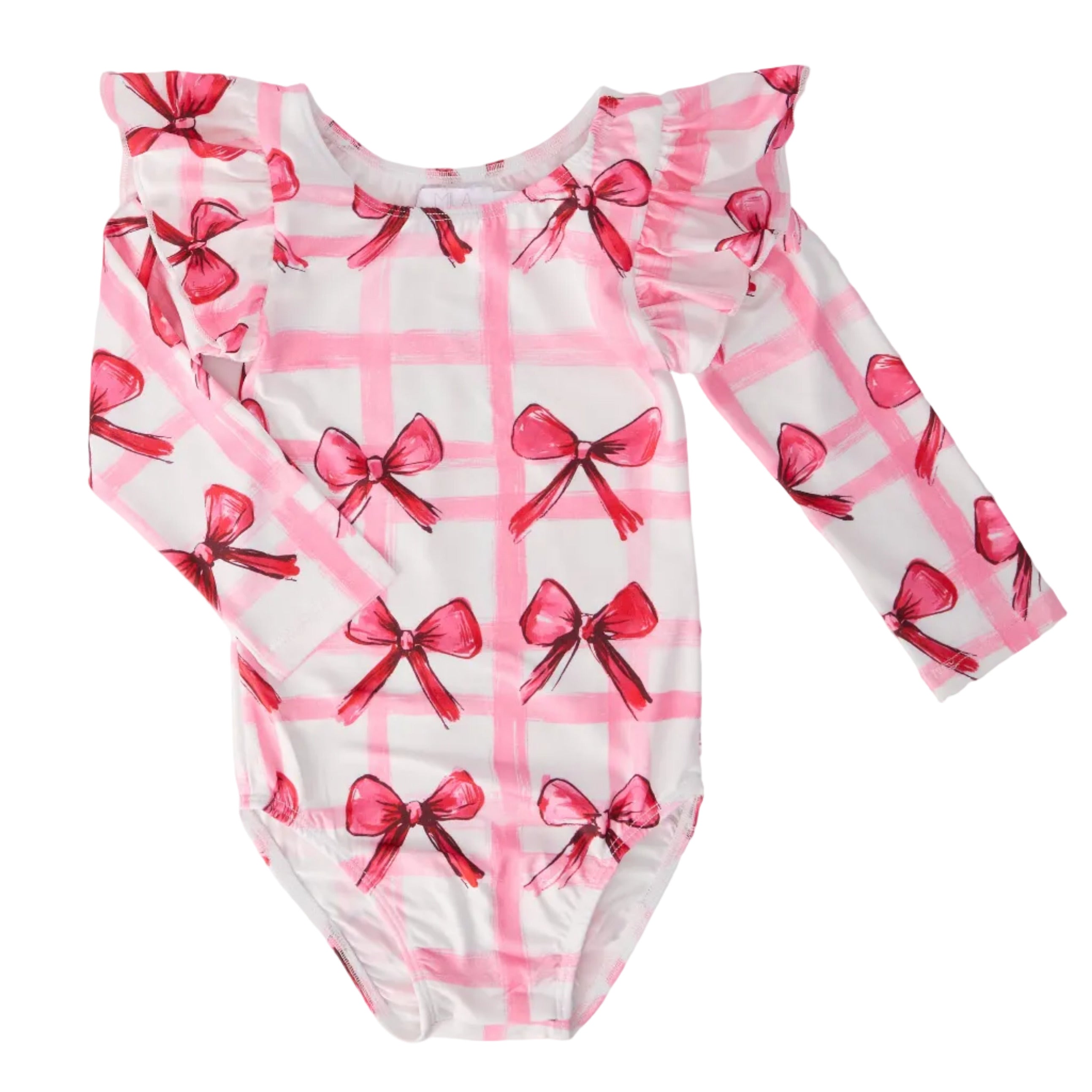 Bow La La L/S Flutter Sleeve Leotard