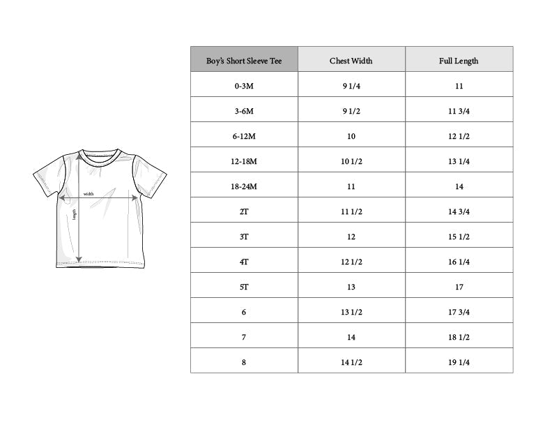 Boy's Short Sleeve Tee