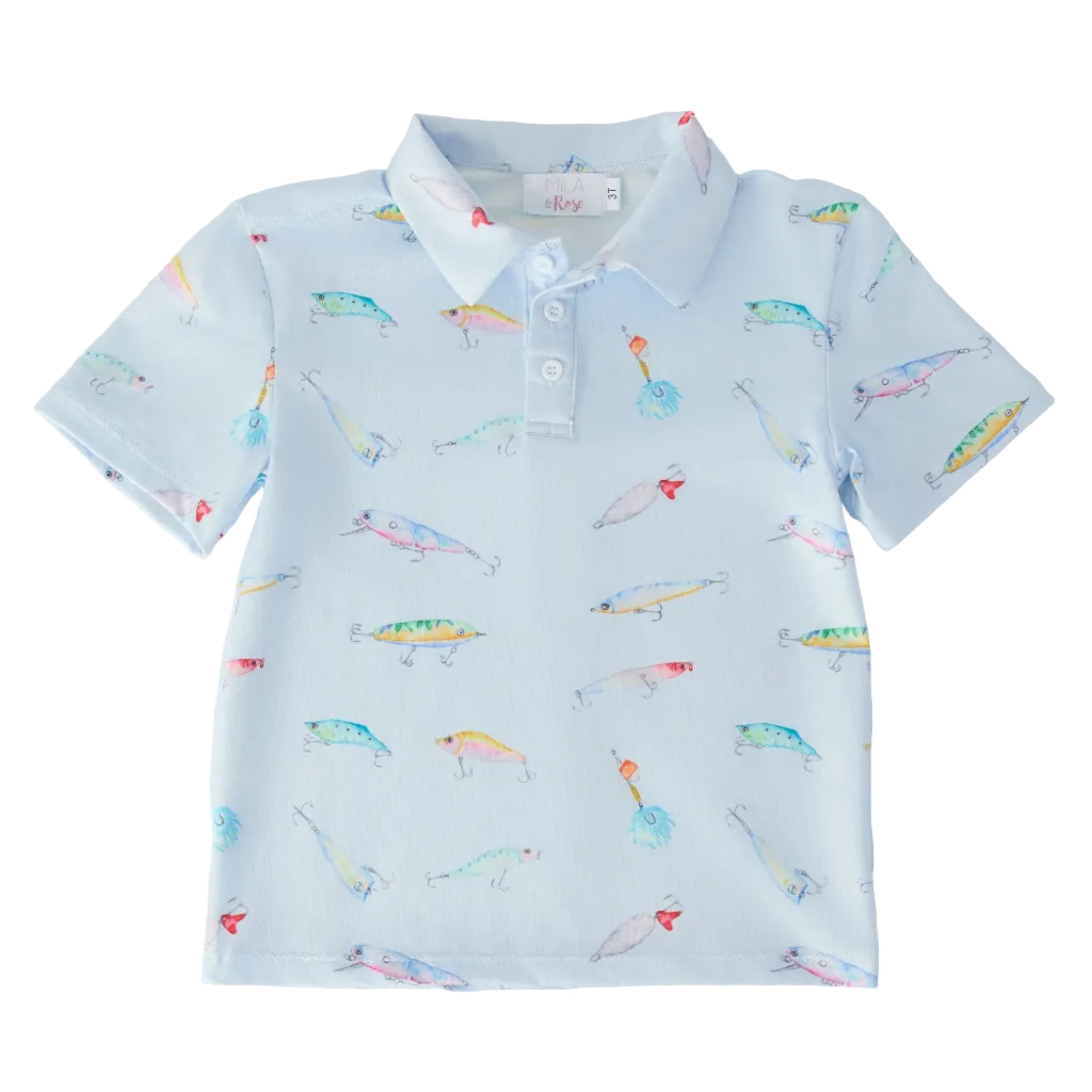 Boys Fish Hook S/S Polo