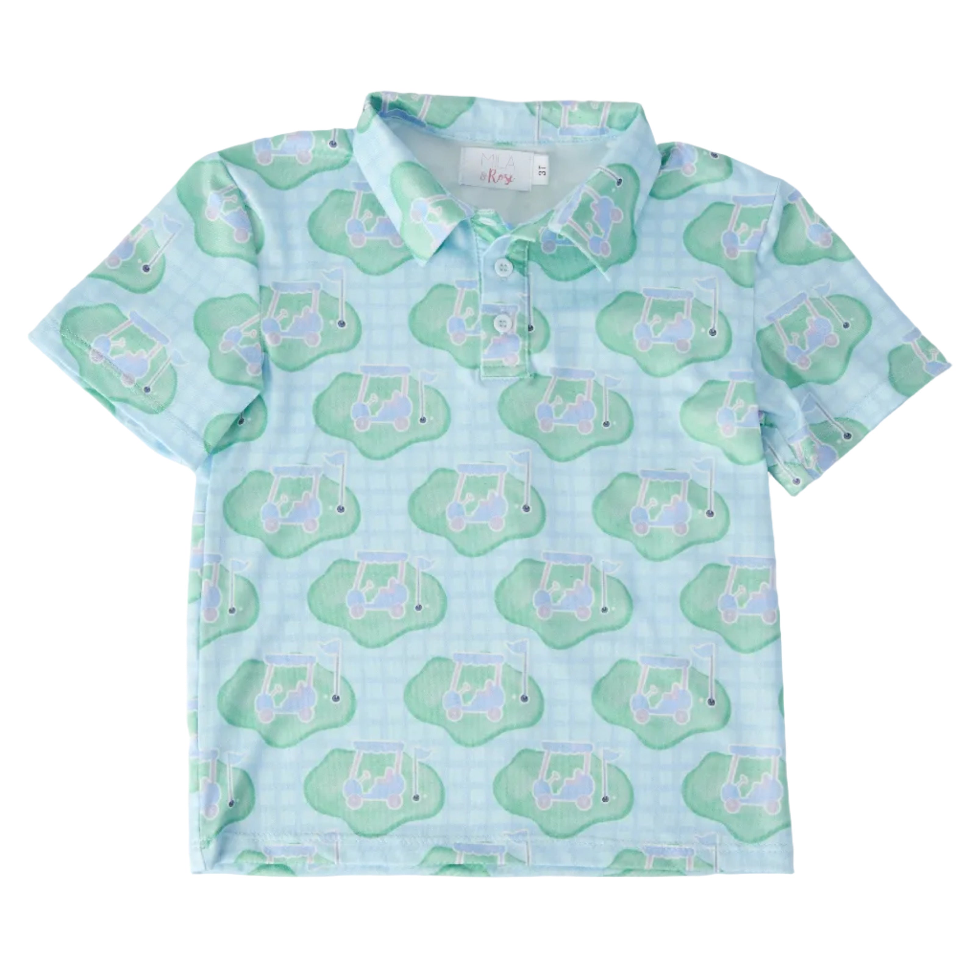 Boys He's on the Green S/S Polo