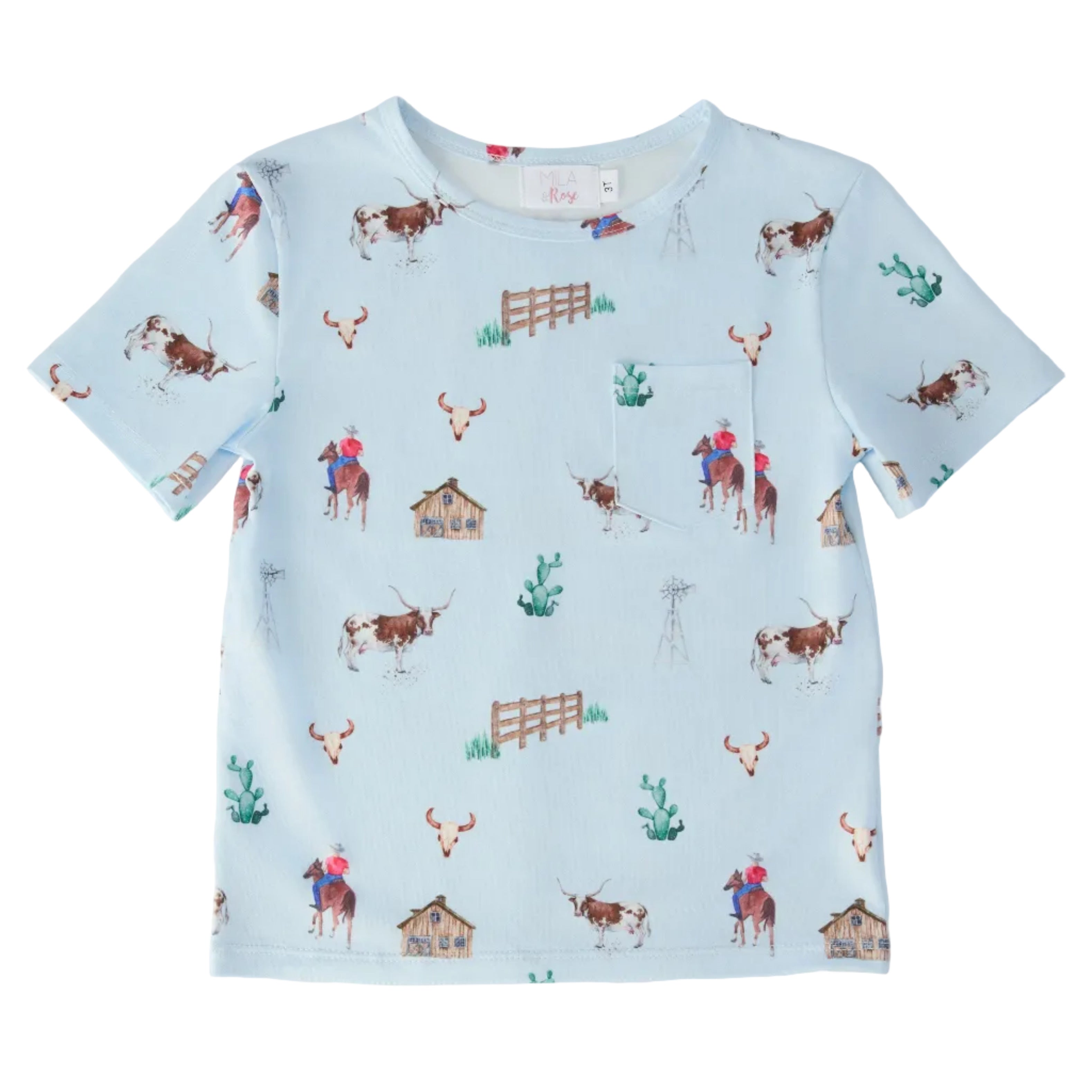 Boys Ranch Hand S/S Pocket Tee
