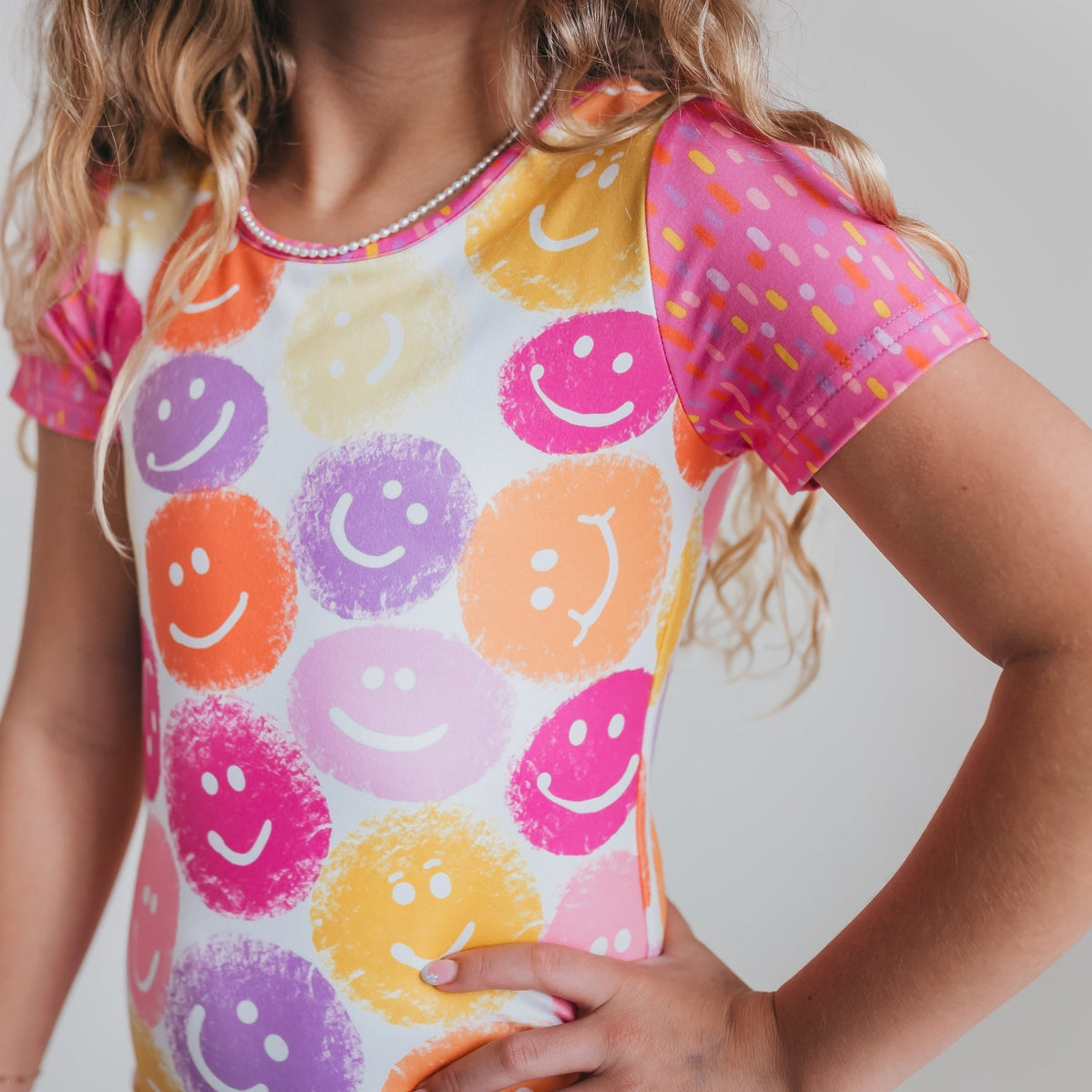 Bright Smiley Shortie Leotard