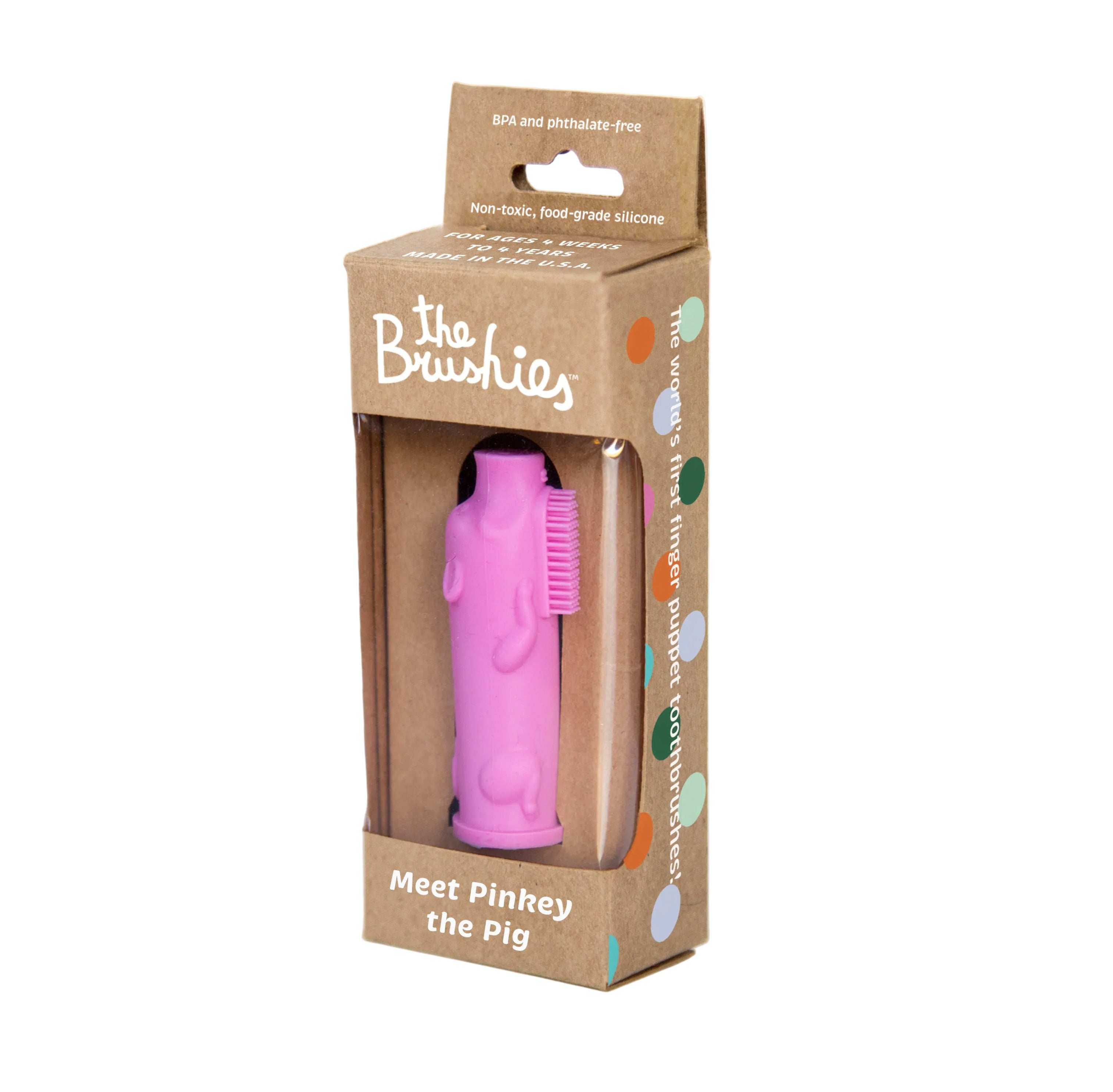 Pinkey the Pig Finger Toothbrush