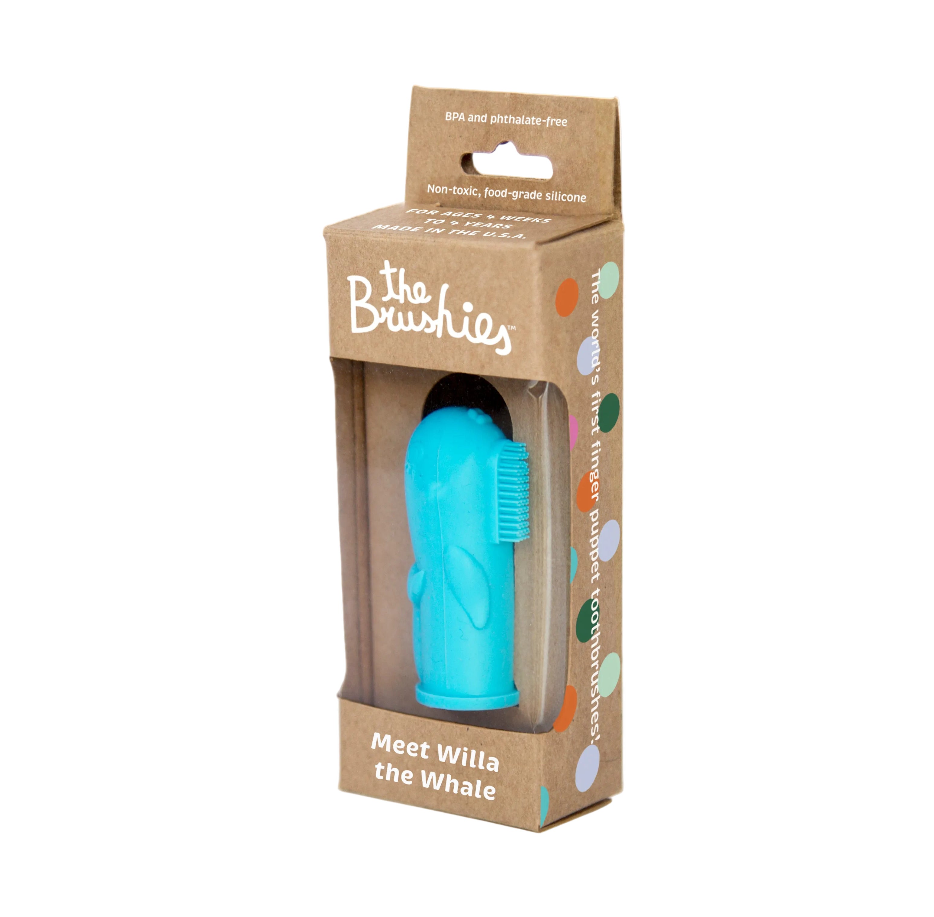 Willa the Whale Finger Toothbrush