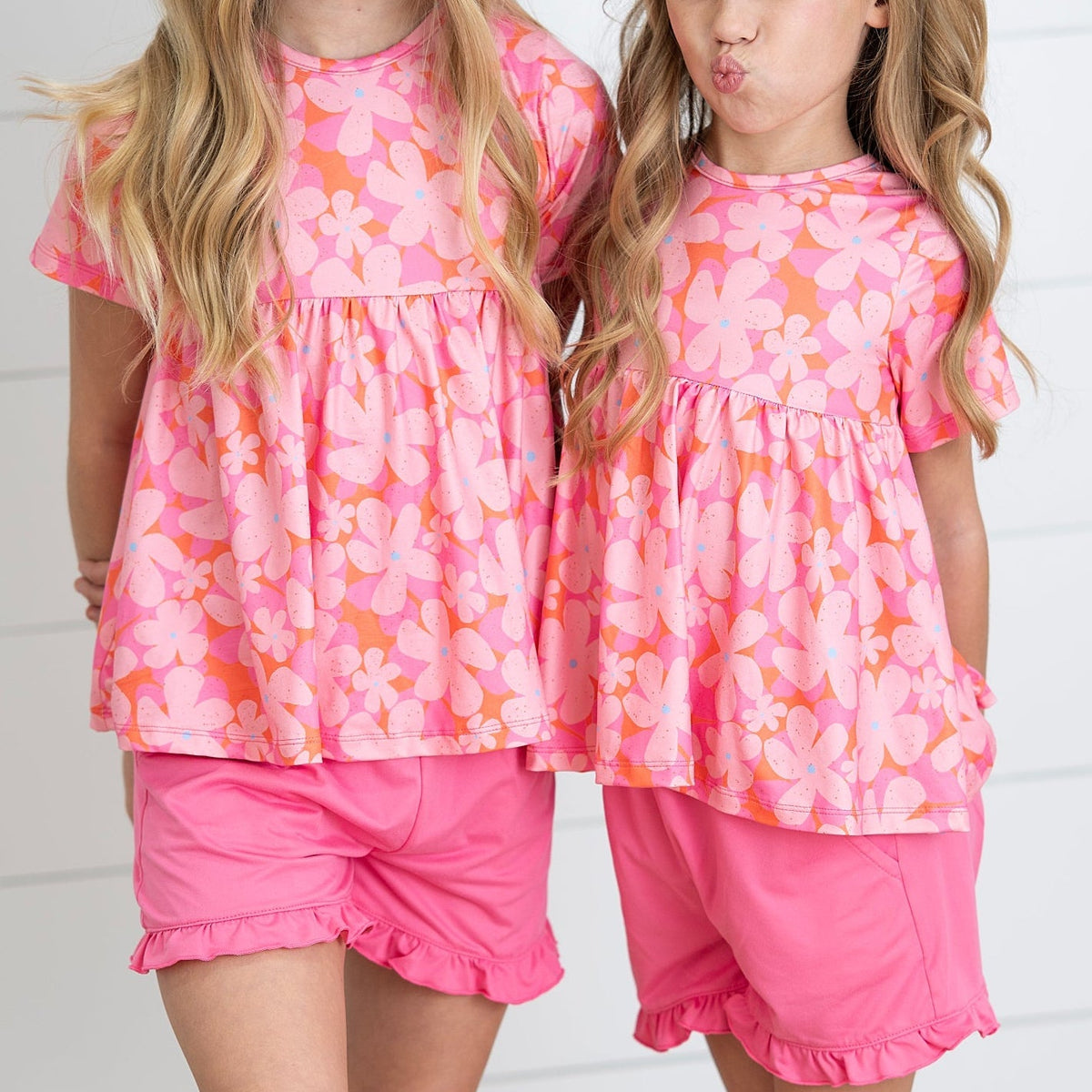 Brynn Pink Floral Short Set
