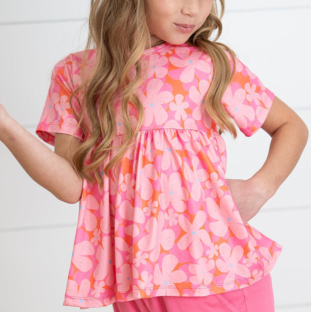 Brynn Pink Floral Short Set