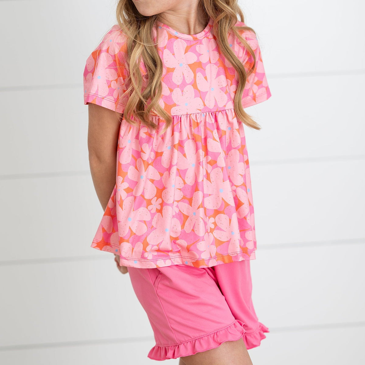 Brynn Pink Floral Short Set